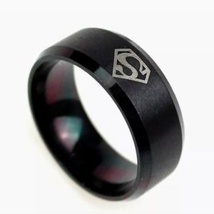 New Engraved Superman Logo Ring.